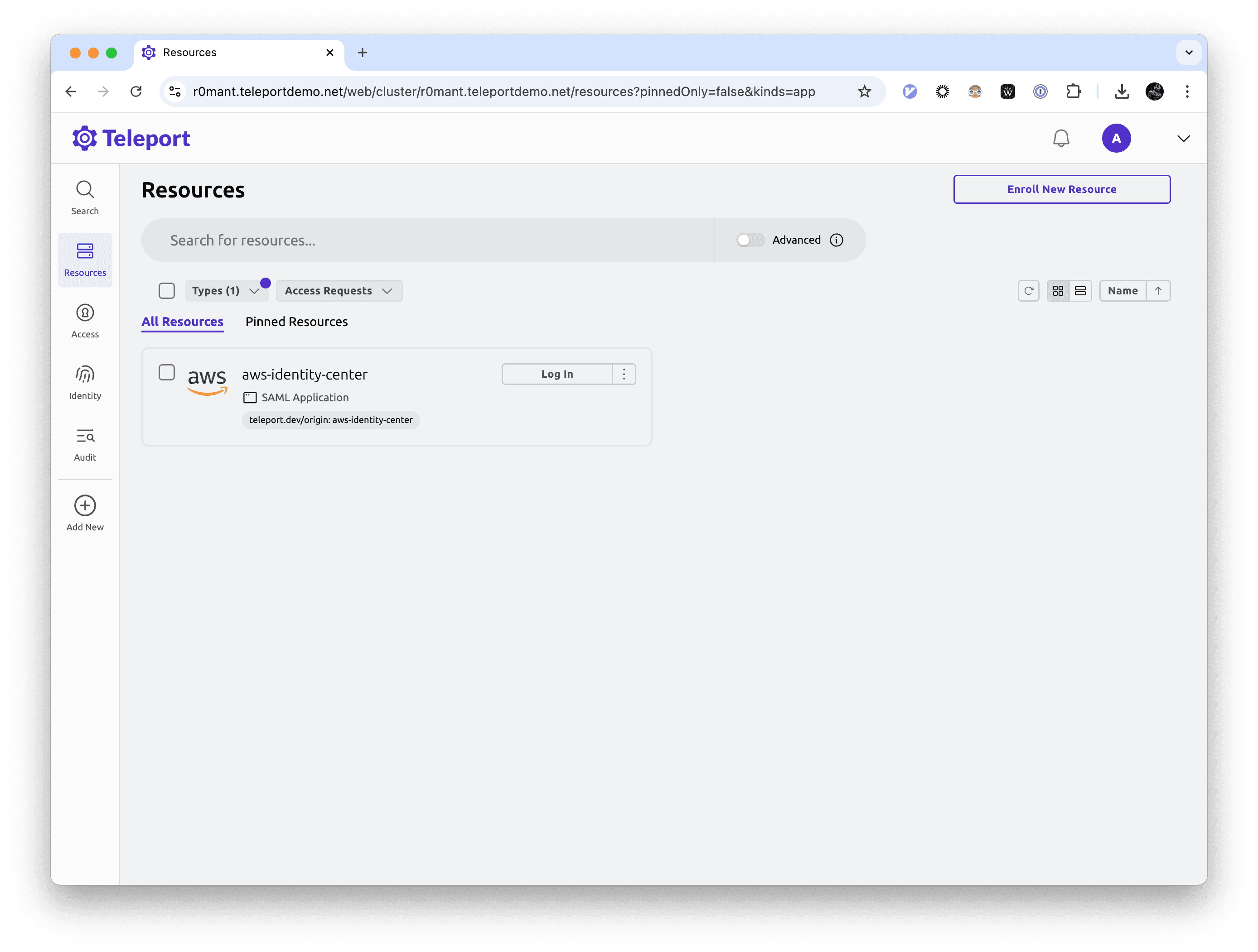 Connect to AWS SSO portal